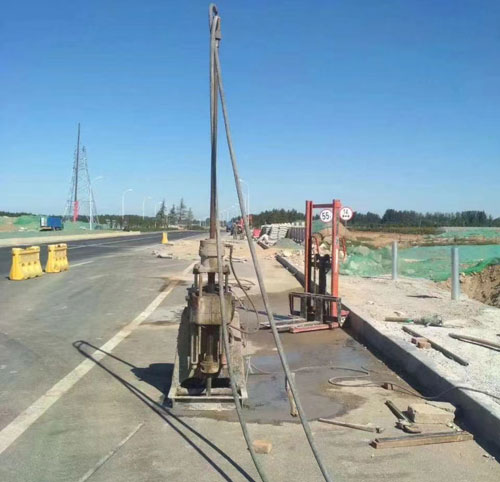 海东公路高聚物注浆加固